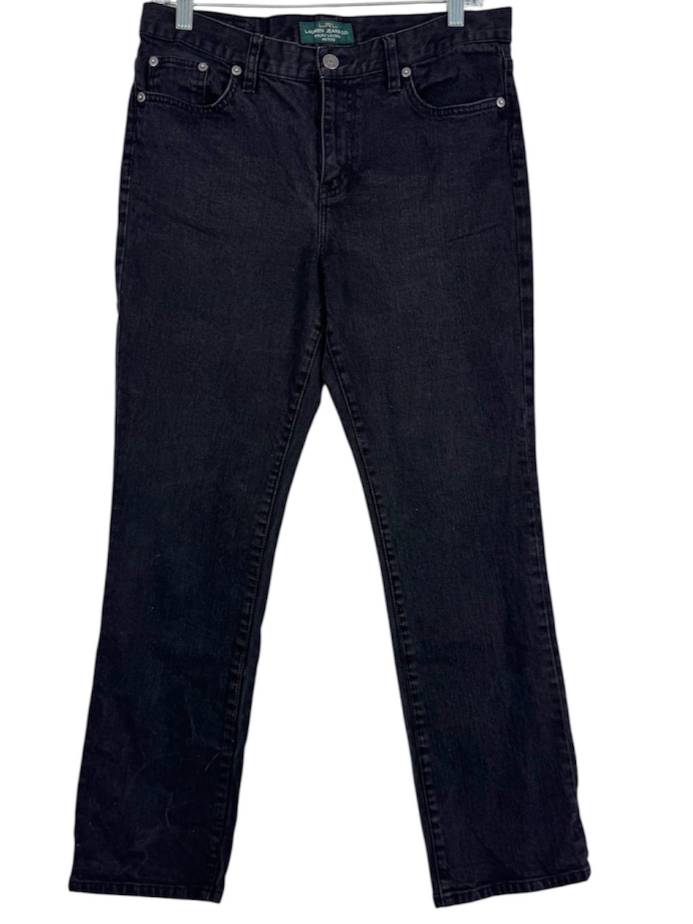 Lauren Ralph Lauren Black Straight Leg Jeans - Timeless Fit size 10P